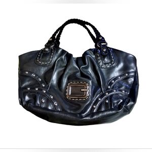 Vintage Guess Shoulder Bag ★ LARGE ★ BLACK ★ GORGEOUS